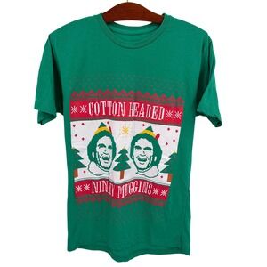 Ripple Junction Elf M Cotton T Shirt Headed Ninny Muggins Ugly Christmas Sweater